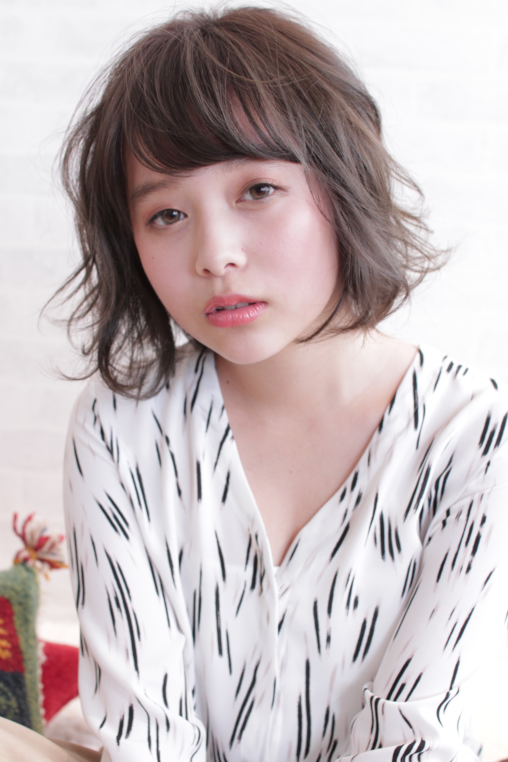 くしゅっとパーマ ニュアンスボブ 自由が丘の美容院 エデュコ スゥリール くしゅっとパーマ ニュアンスボブ 自由が丘の美容院 エデュコ スゥリール